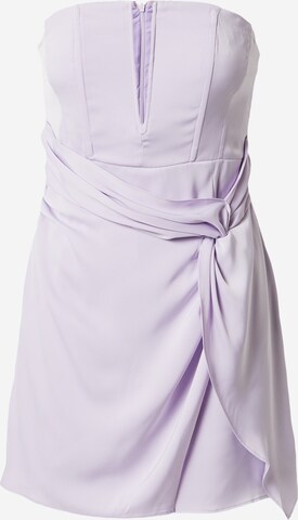 Robe de cocktail Misspap en violet : devant