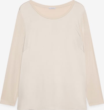 Camicia da donna di Fiorella Rubino in beige: frontale