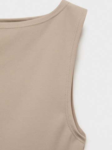 MANGO Top 'TECLA' | rjava barva