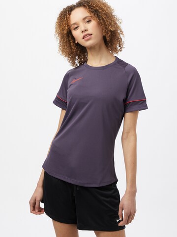 T-shirt fonctionnel 'Academy 21' NIKE en violet : devant