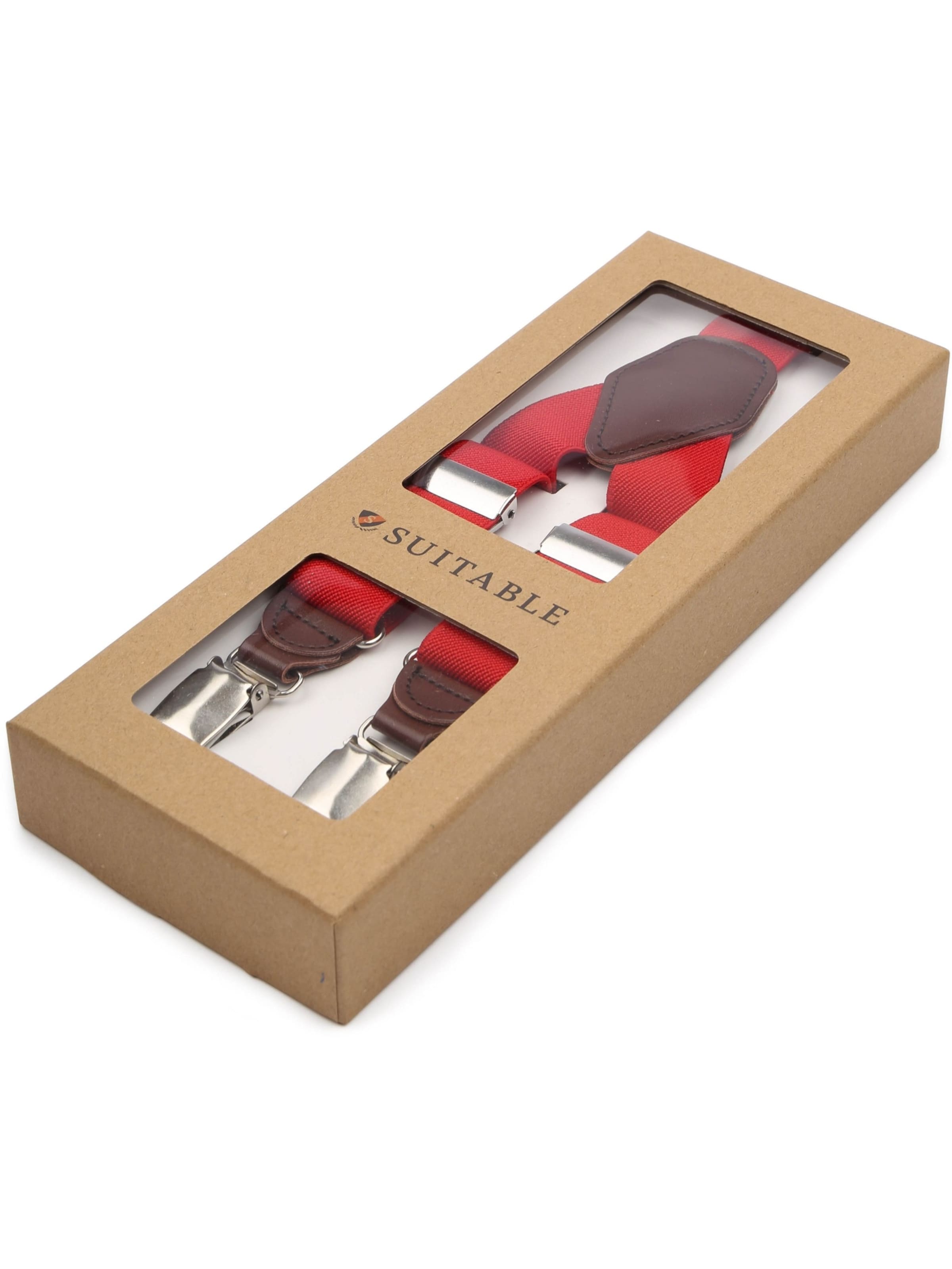 Suitable Suspenders in Red
