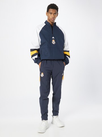 ADIDAS SPORTSWEAR Tapered Sports trousers 'Real Madrid' in Blue