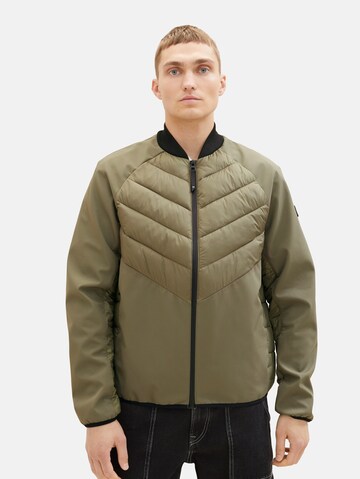 TOM TAILOR DENIM Between-season jacket in Green: front