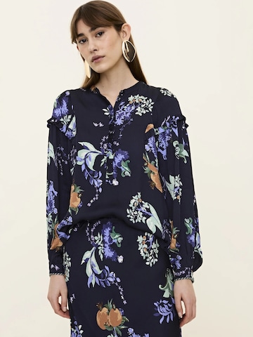 Odd Molly Blouse ' The Prom ' in Blue: front