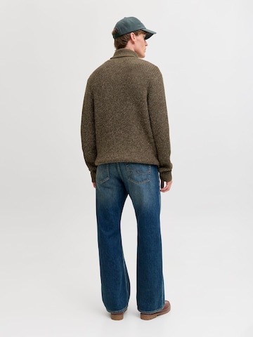 JACK & JONES Sweater 'JORBLEECKER' in Brown