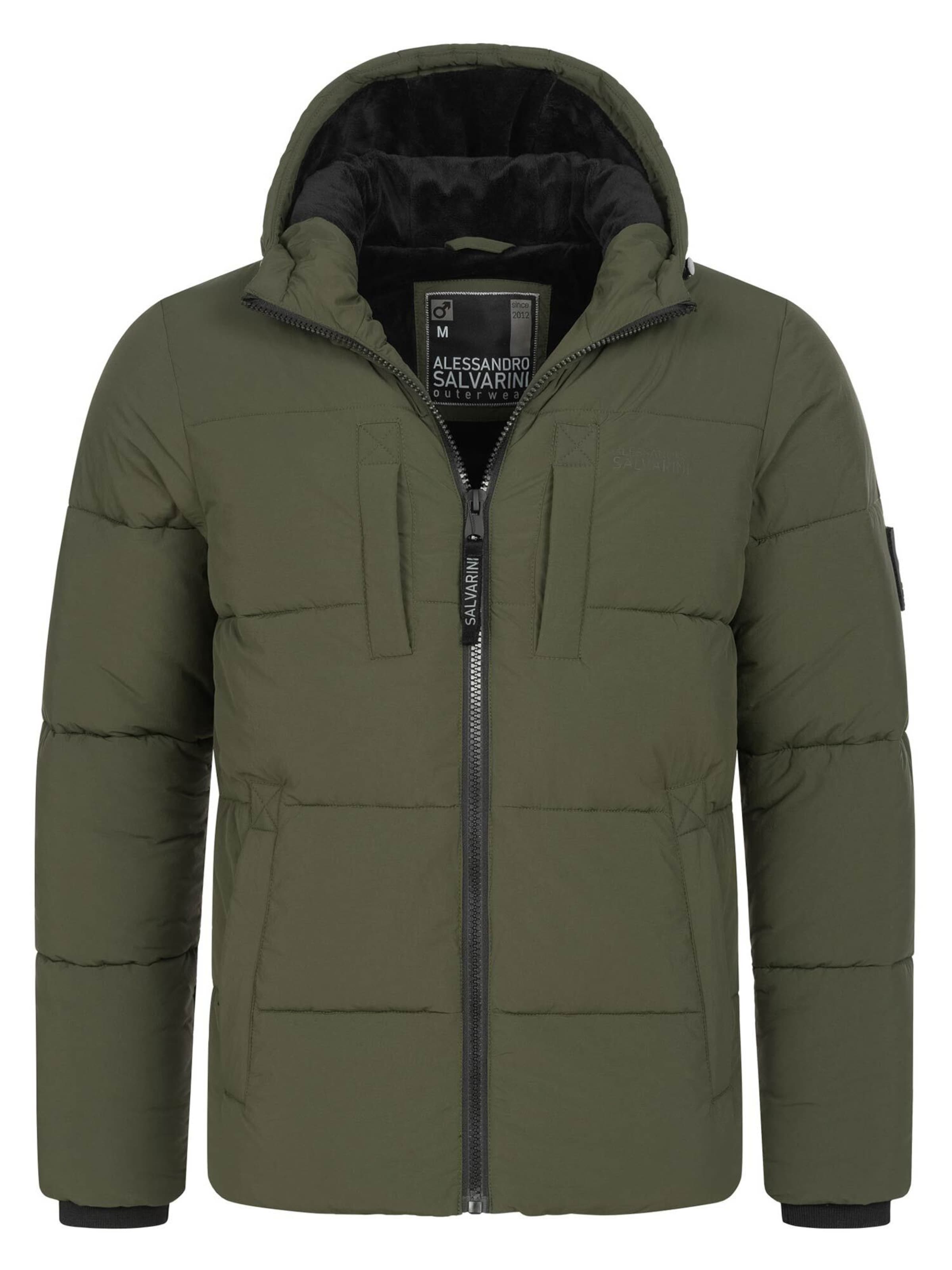 Alessandro Salvarini Winterjas in Groen: voorkant
