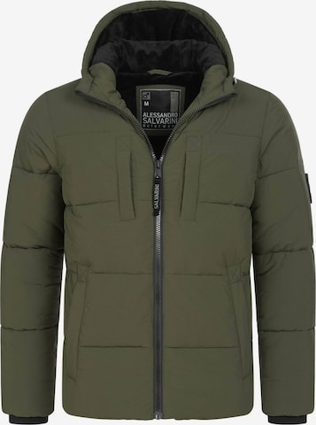 Alessandro Salvarini Winter jacket in Green: front