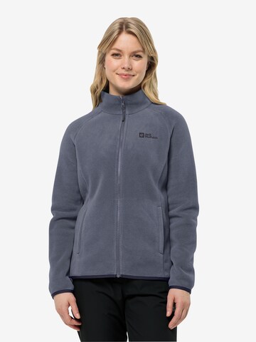 JACK WOLFSKIN Functionele fleece jas 'Moonrise' in Blauw: voorkant