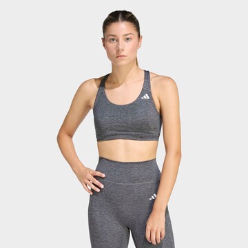 ADIDAS PERFORMANCE Bralette Sports Bra in Grey: front