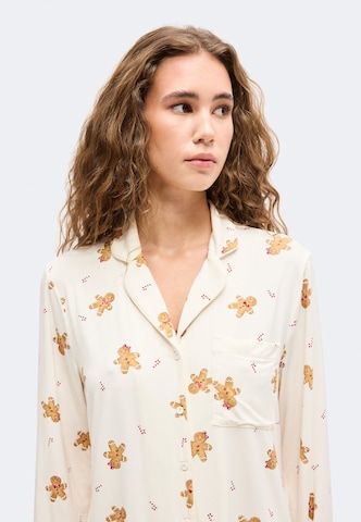 Camicia da notte 'Ess' di Hunkemöller in bianco