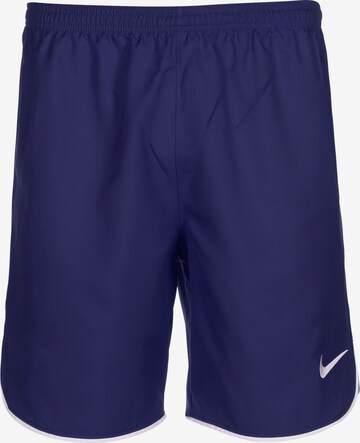 NIKE Workout Pants in Blue: front