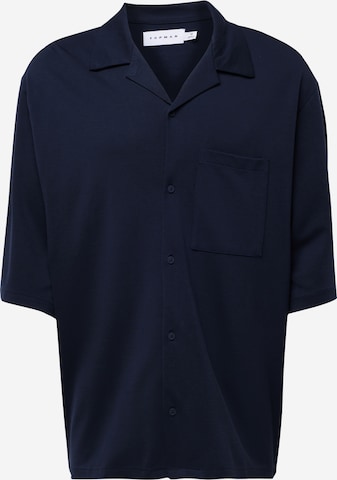TOPMAN - Ajuste confortable Camisa en azul: frente