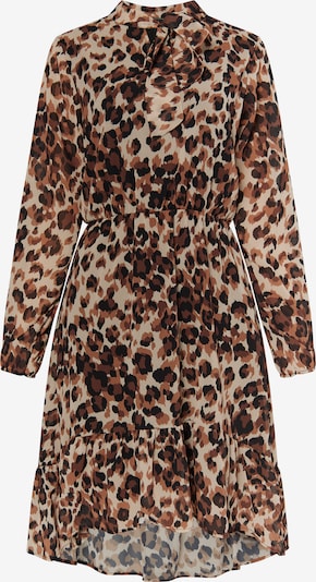 faina Mekko värissä beige / ruskea / musta, Tuotenäkymä