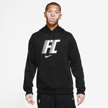 NIKE Athletic Sweatshirt in Black: front