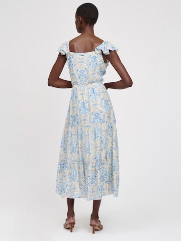 Influencer Šaty 'Sky floral' – modrá