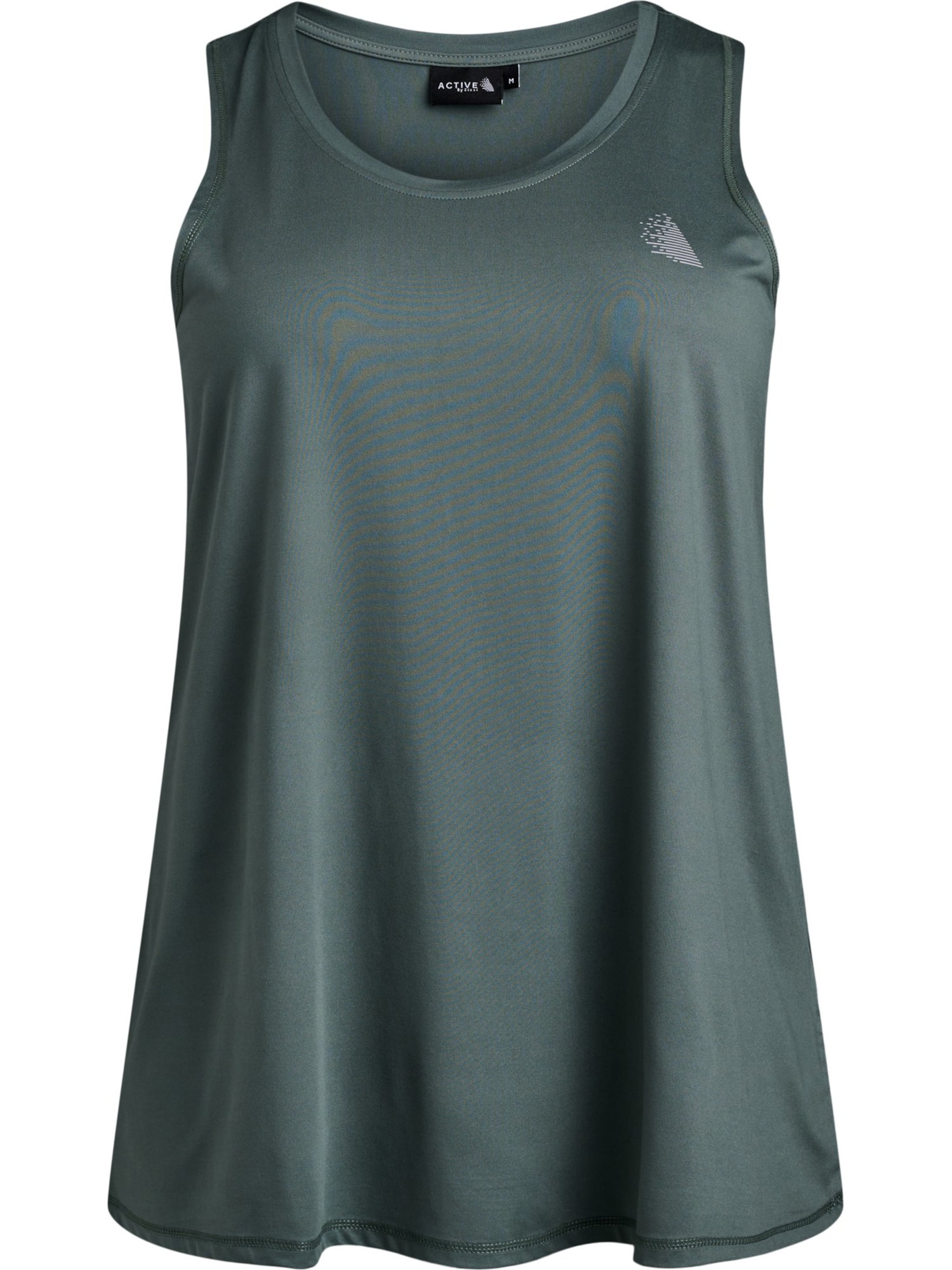 Sport top de la Active by Zizzi pe verde: față