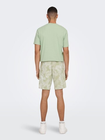 Only & Sons Regular Pants 'Perry' in Green