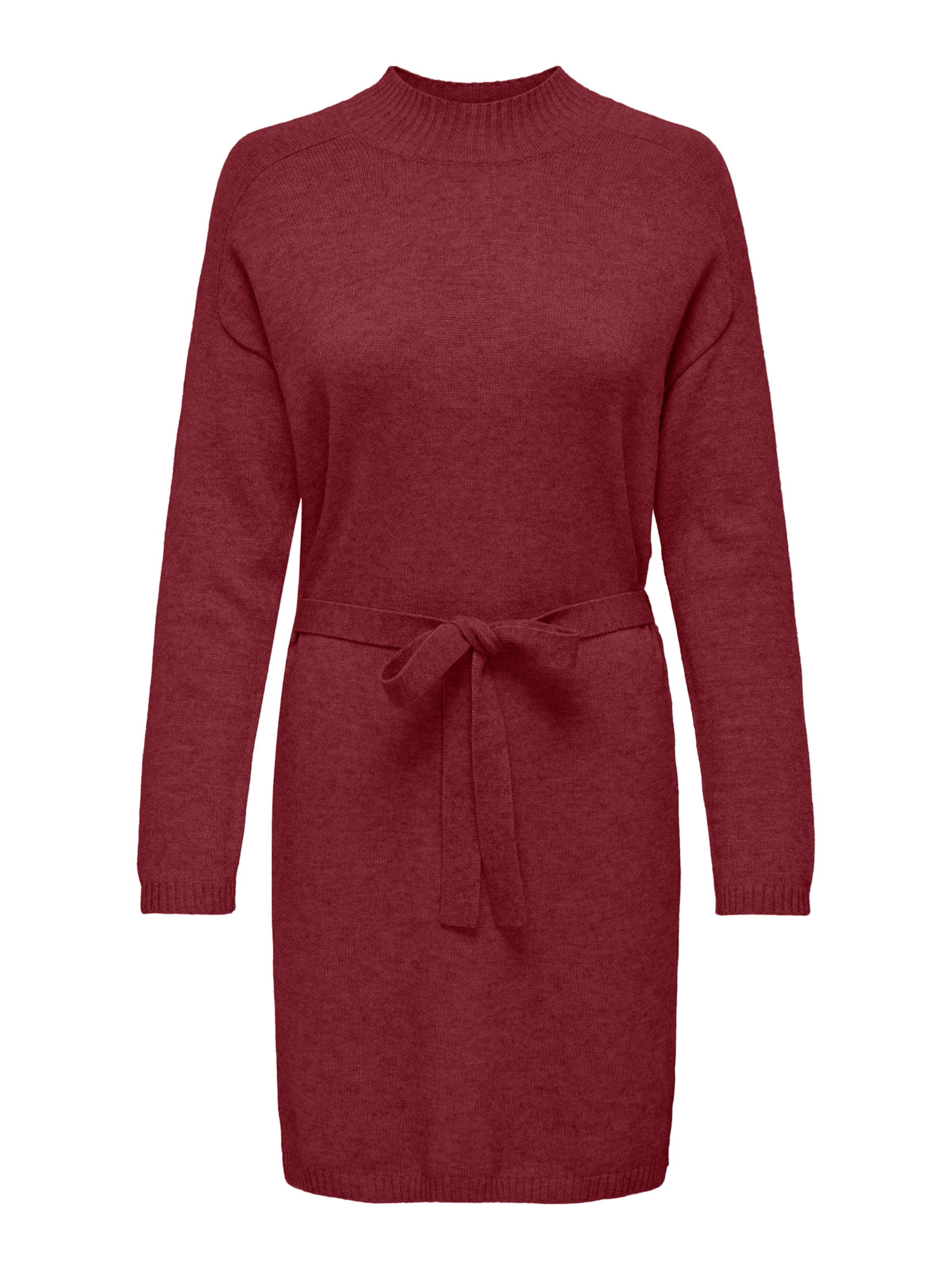 ONLY Плетена рокля 'ONLLEVA' в червено: отпред