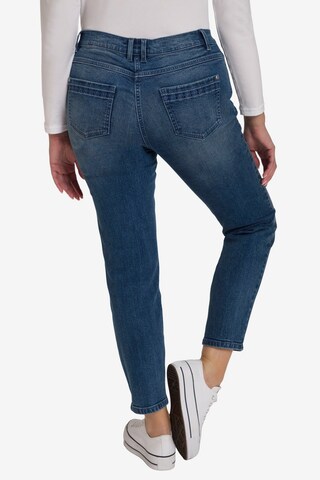 Coupe slim Jean Ulla Popken en bleu