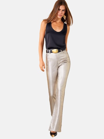 Friends Like These Flared Jeans in Goud: voorkant