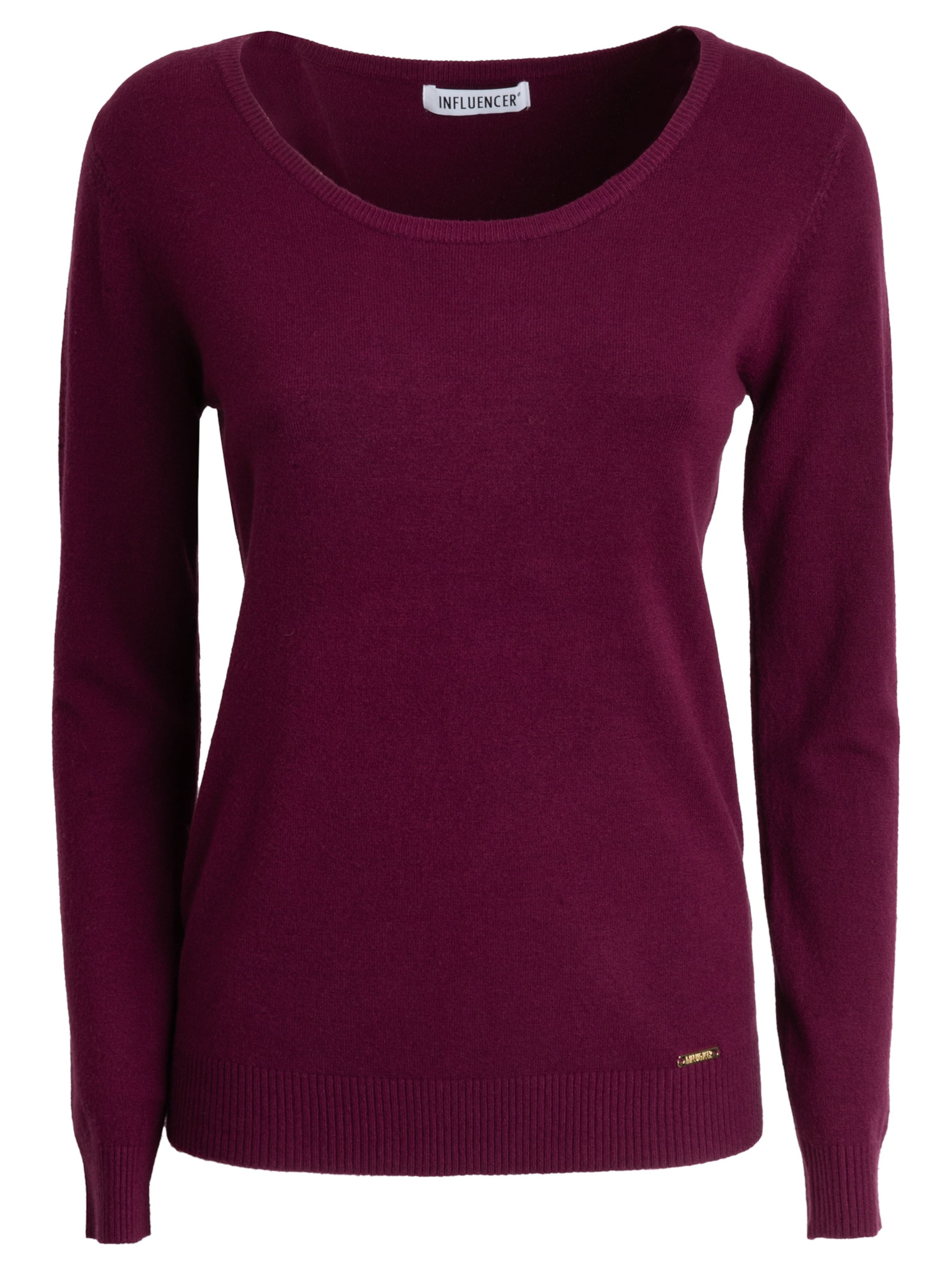 Influencer Pullover in Lila: Vorderseite