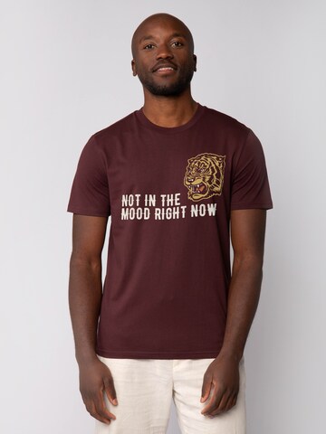 Maglietta 'Not in the mood' di Watapparel in rosso: frontale