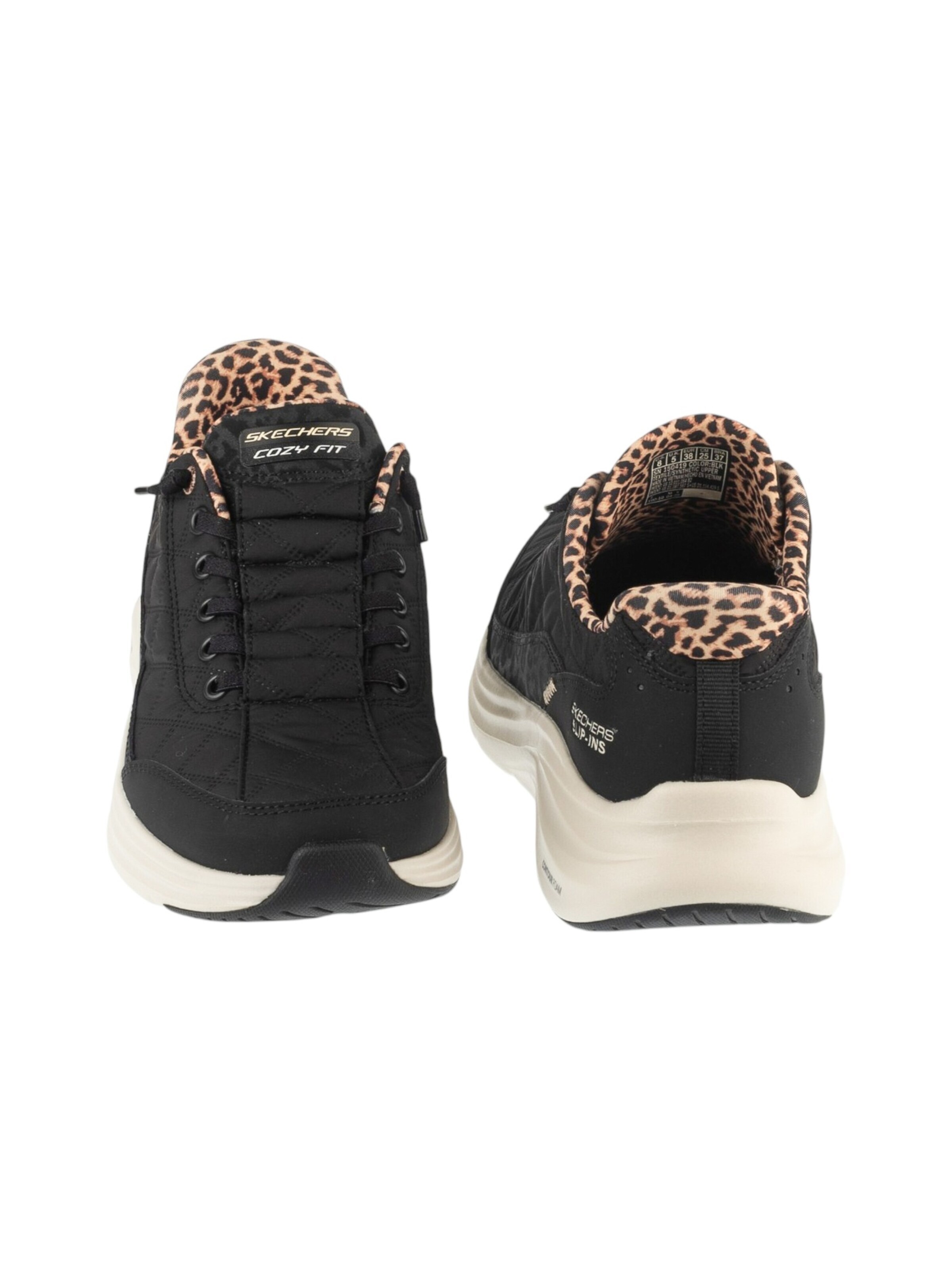 SKECHERS Sneakers laag 'Slip-ins: Contour Foam - Cozy Fit' in Zwart