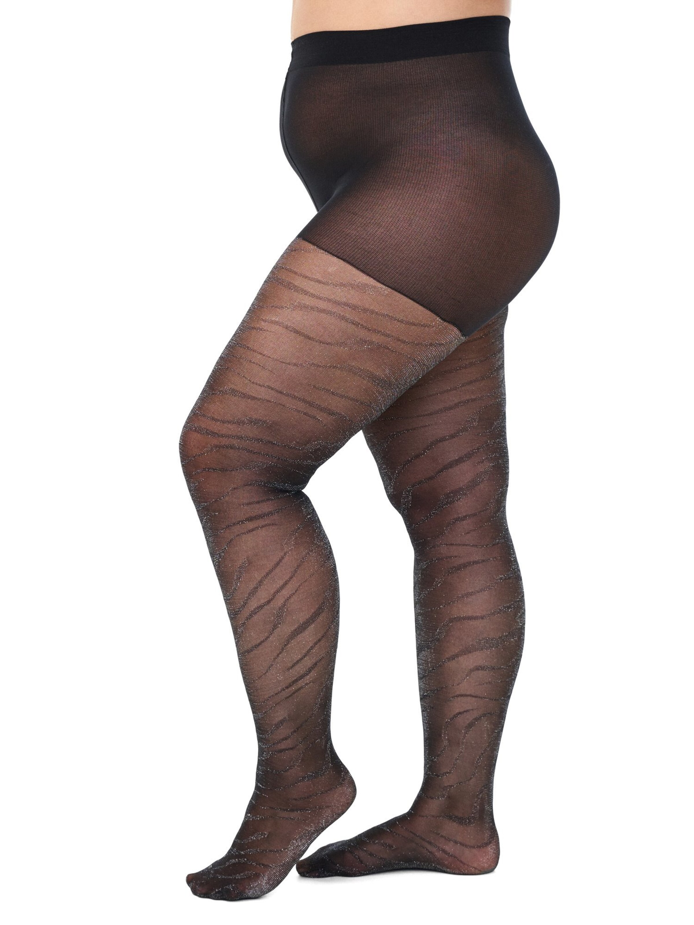 Zizzi Feinstrumpfhose in Schwarz: Vorderseite