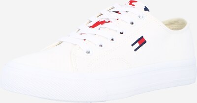 Tommy Jeans Baskets basses en bleu marine / rouge / blanc, Vue avec produit