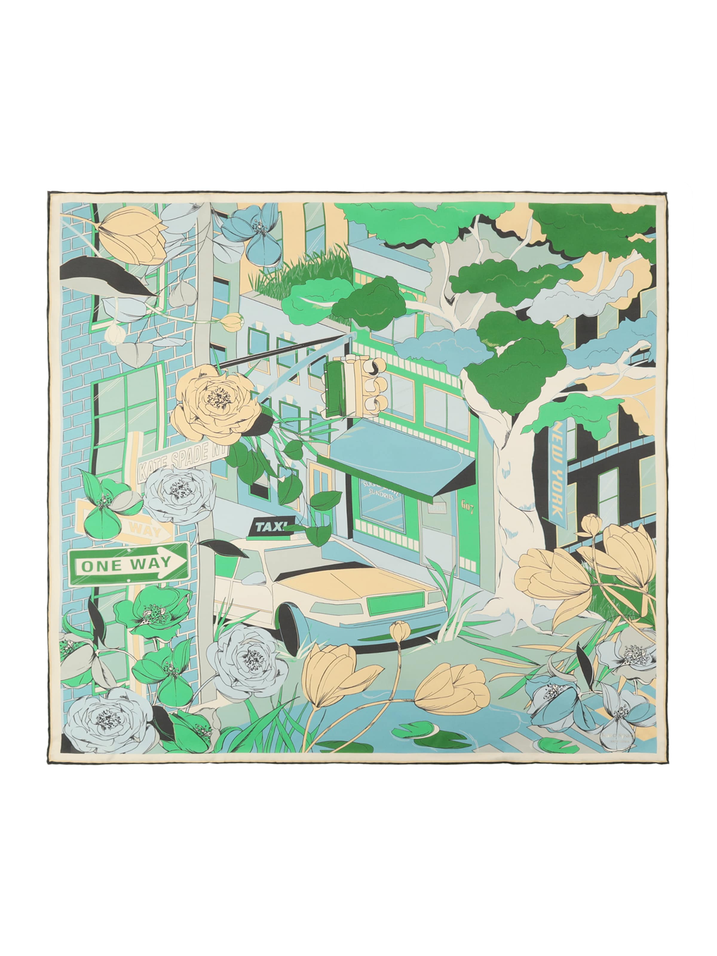 Kate Spade Chusta 'New York Overgrown City' w kolorze zielony