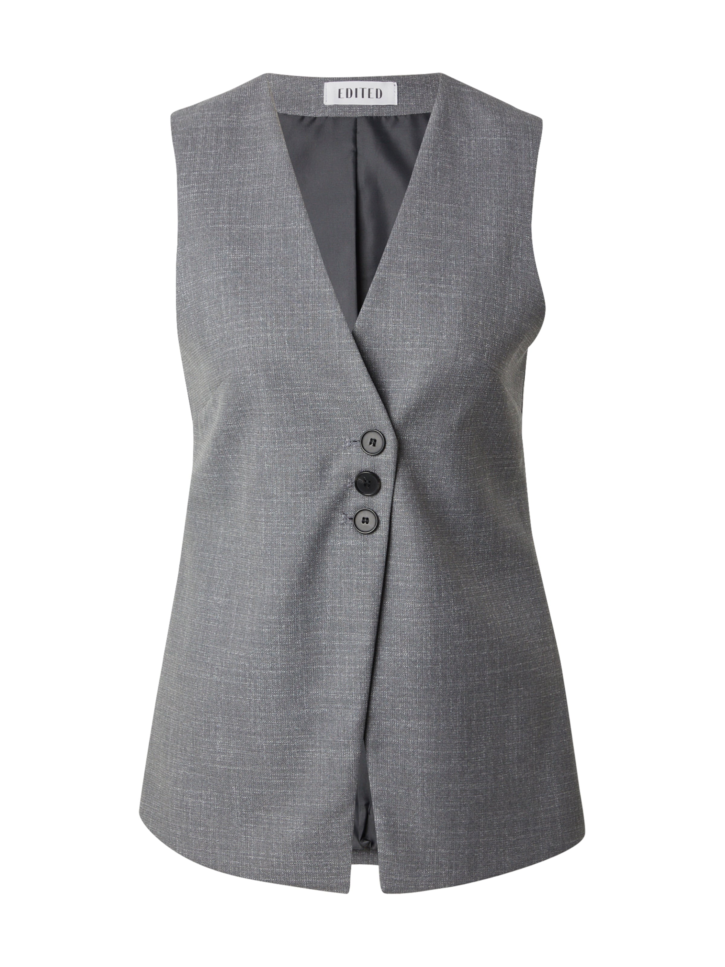 EDITED Bodywarmer 'Vanessa' in Grijs: voorkant