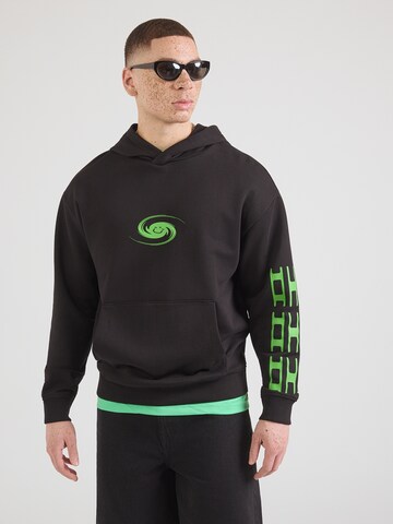 HUGO Μπλούζα φούτερ 'Nufo' σε μαύρο: μπροστά