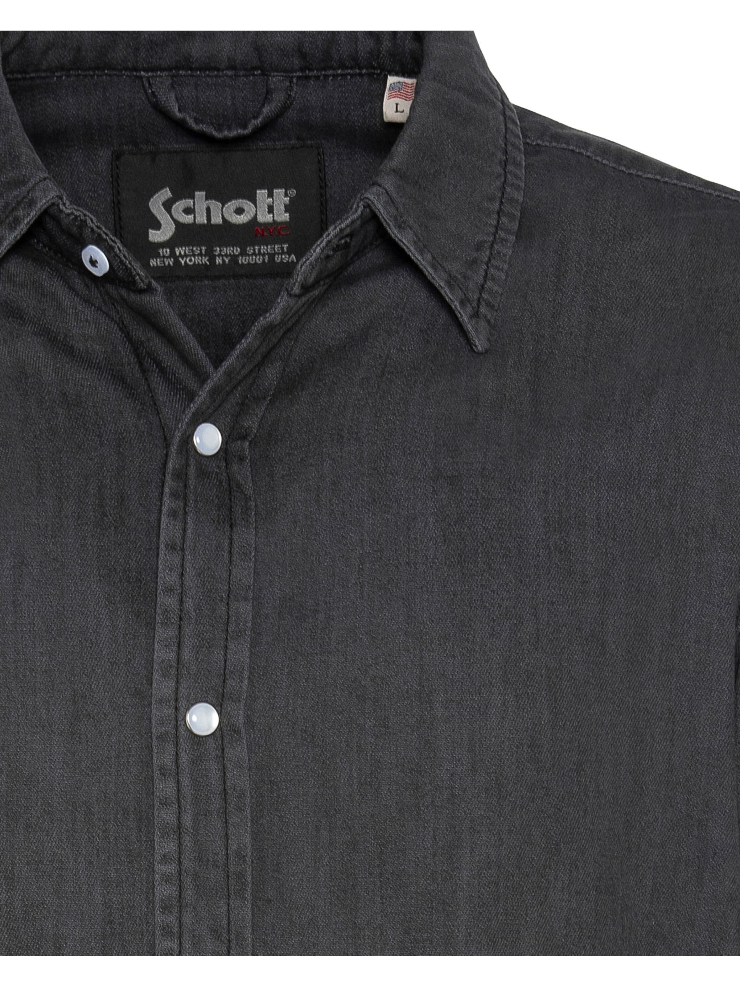 Schott NYC Shirt‌‌‌‌‌ in Grau