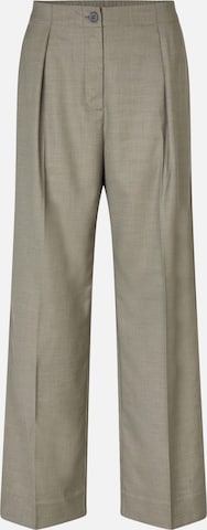 SECOND FEMALE Pleat-front trousers in Green: front