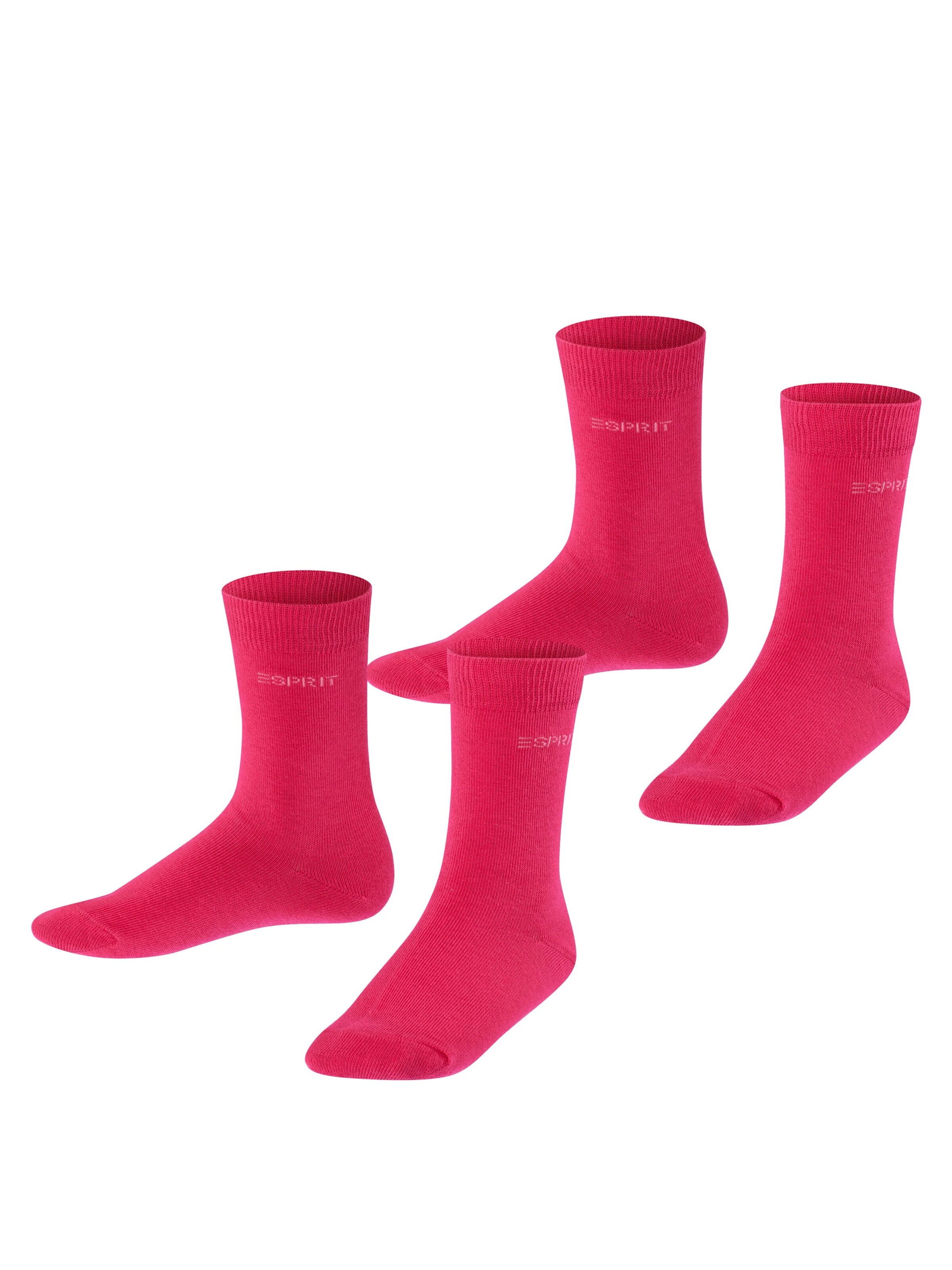 ESPRIT Socks 'Foot Logo 2-Pack' in Red: front