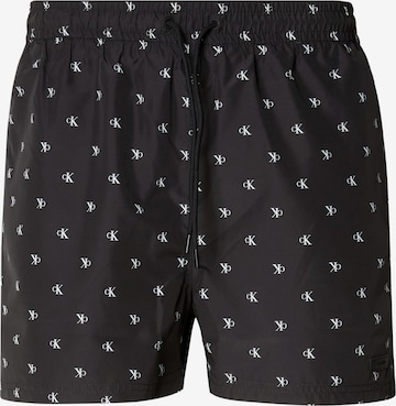juoda Calvin Klein Swimwear Maudymosi trumpikės: priekis