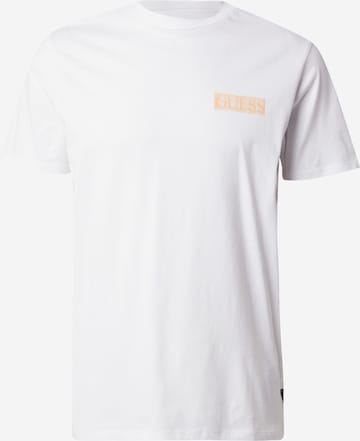 GUESS - Camiseta en blanco: frente