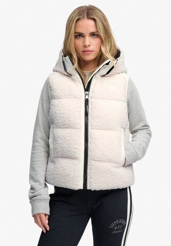Superdry & Co Kamizelka w kolorze biały: przód