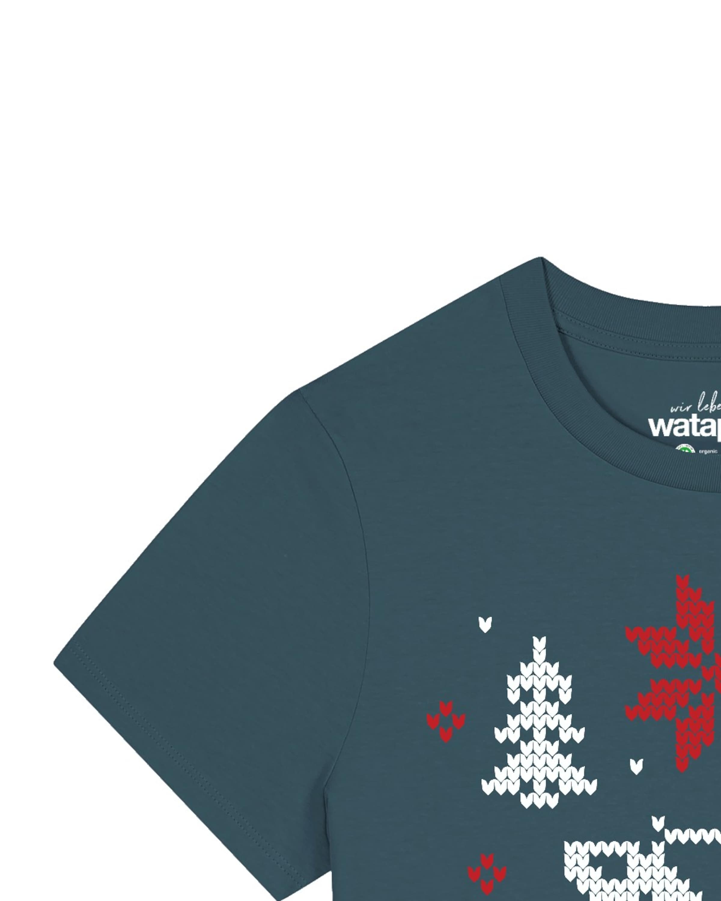 Watapparel Shirt 'Christmas With Love' in Blauw