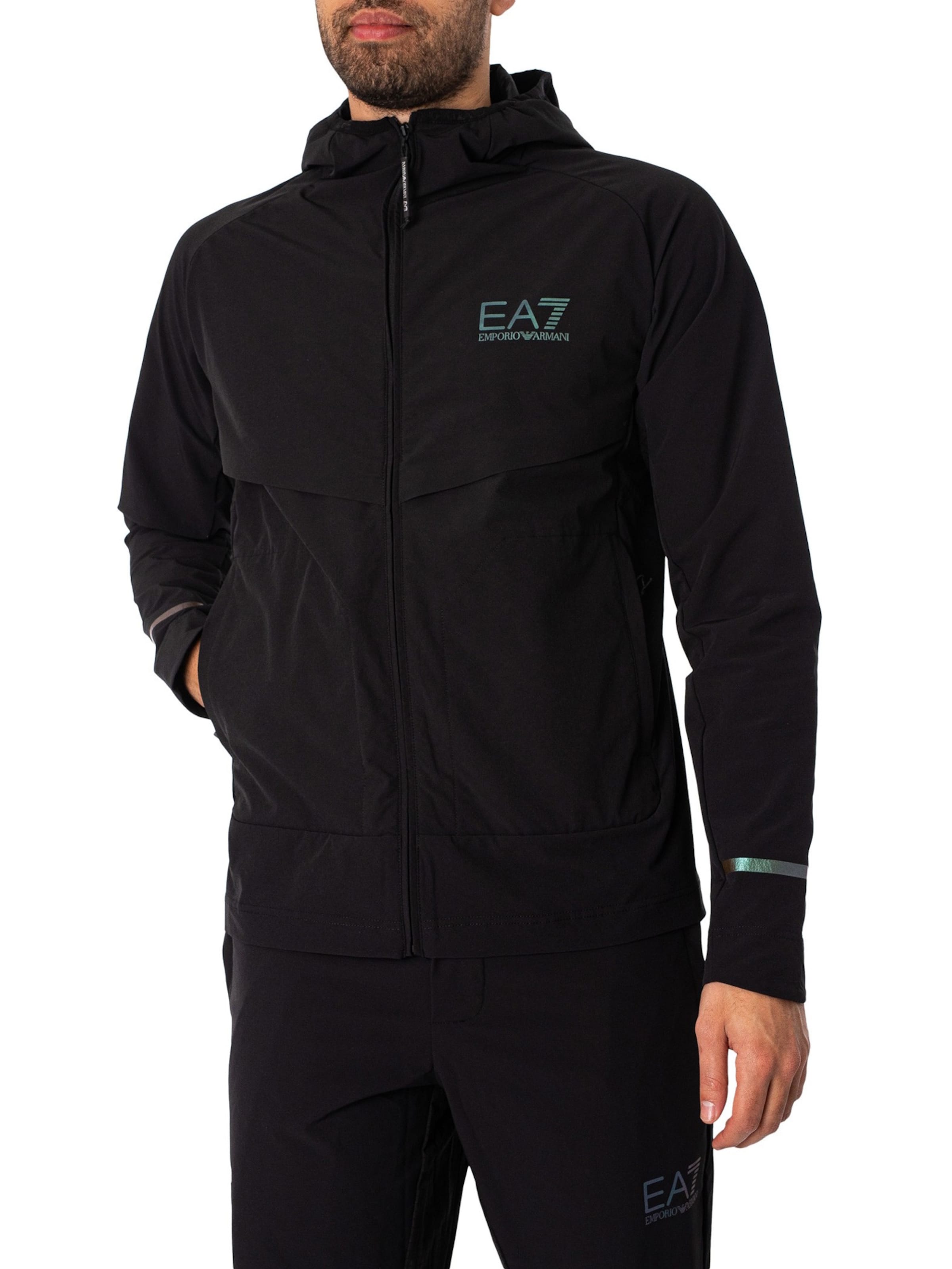 EA7 Emporio Armani Яке за трениране в черно