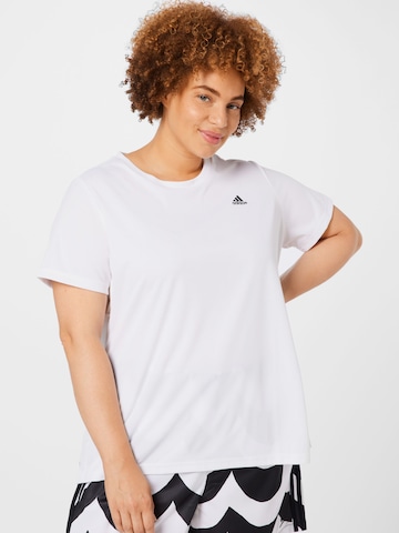 ADIDAS PERFORMANCE Functioneel shirt 'Designed 2 Move' in Wit: voorkant