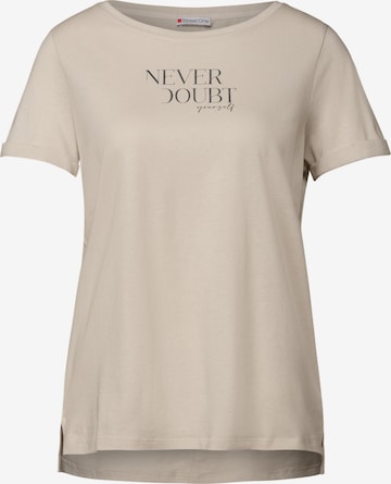 STREET ONE Shirt in Beige: Vorderseite