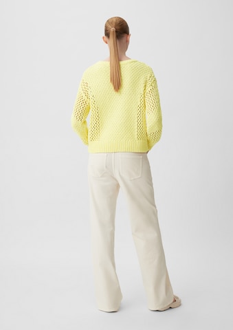 comma casual identity Sweater in Yellow: back