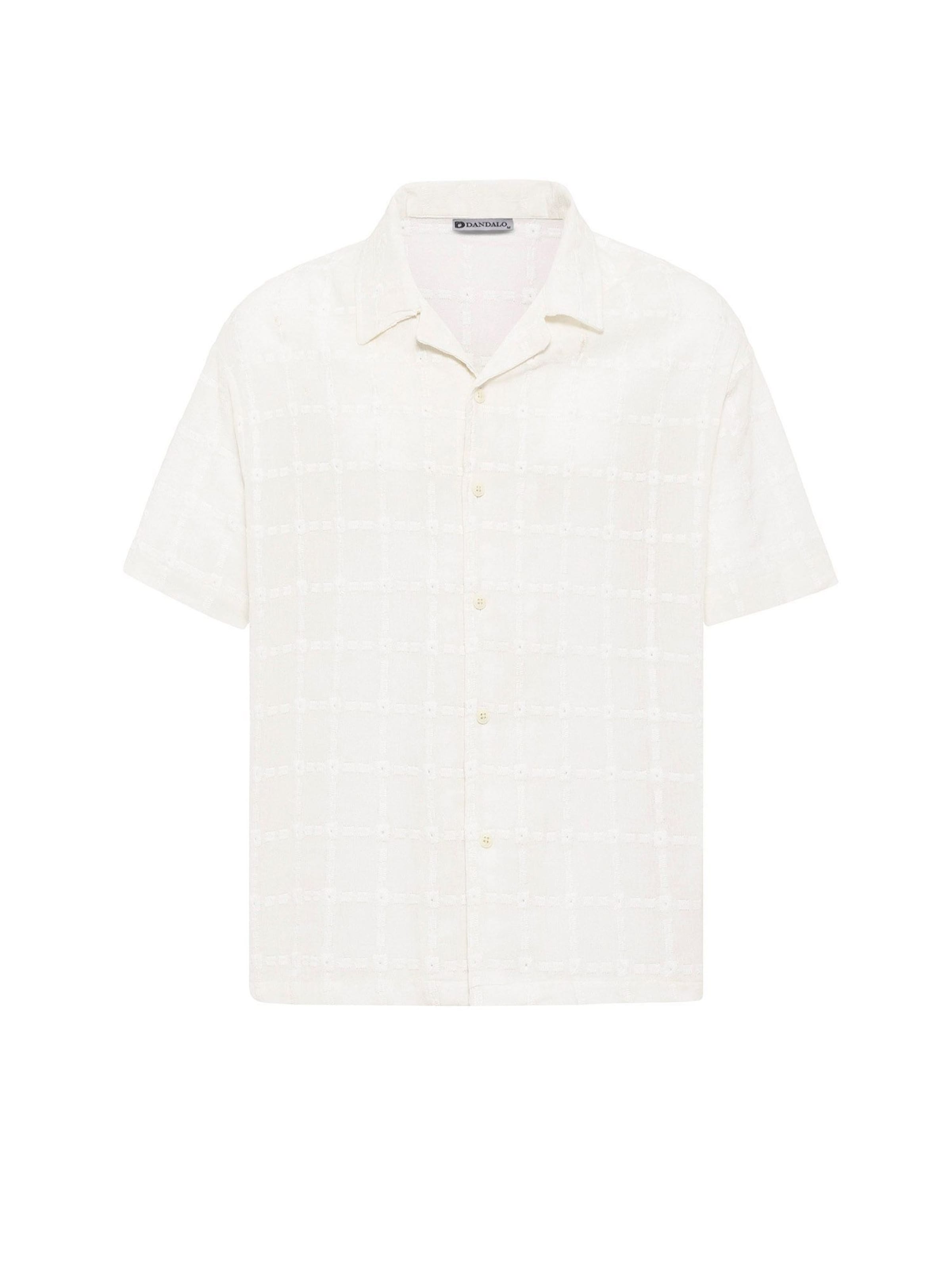 Coupe regular Chemise Dandalo en beige : devant