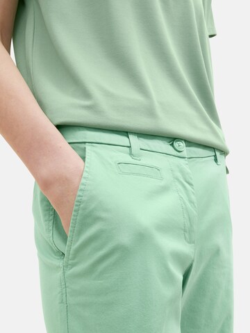 Regular Pantalon chino TOM TAILOR en vert