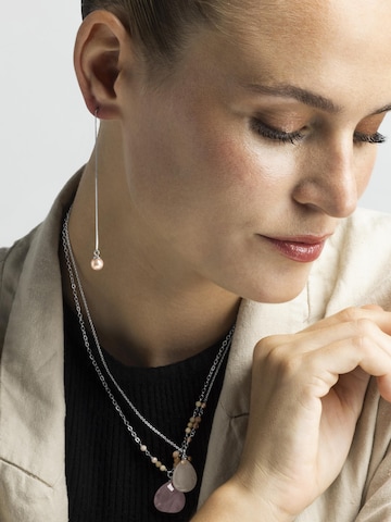 Boucles d'oreilles 'Yedia' Luxenter en marron