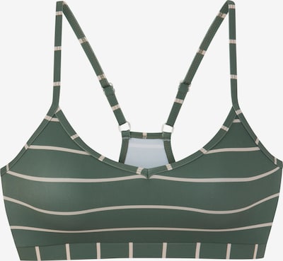 BENCH Bikini gornji dio u boja pijeska / tamno zelena, Pregled proizvoda