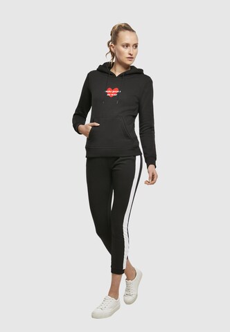 Merchcode Sweatshirt 'Peace - Red Heart' in Schwarz