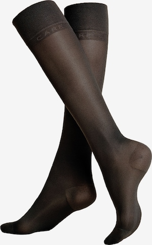 KUNERT Kniekousen 'Fly&Care 40' in Zwart: voorkant