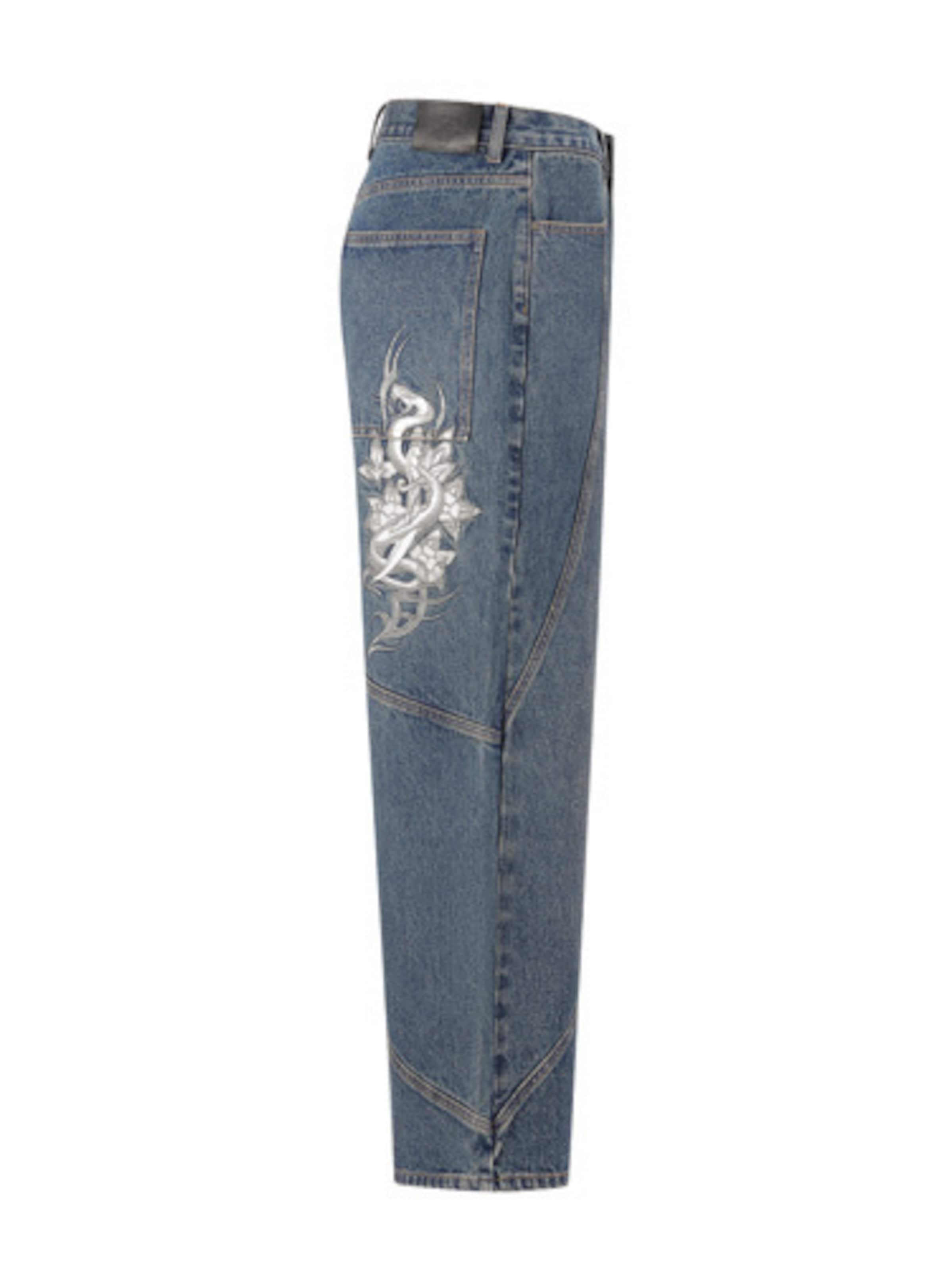 Ed Hardy Loosefit Jeans in Blau